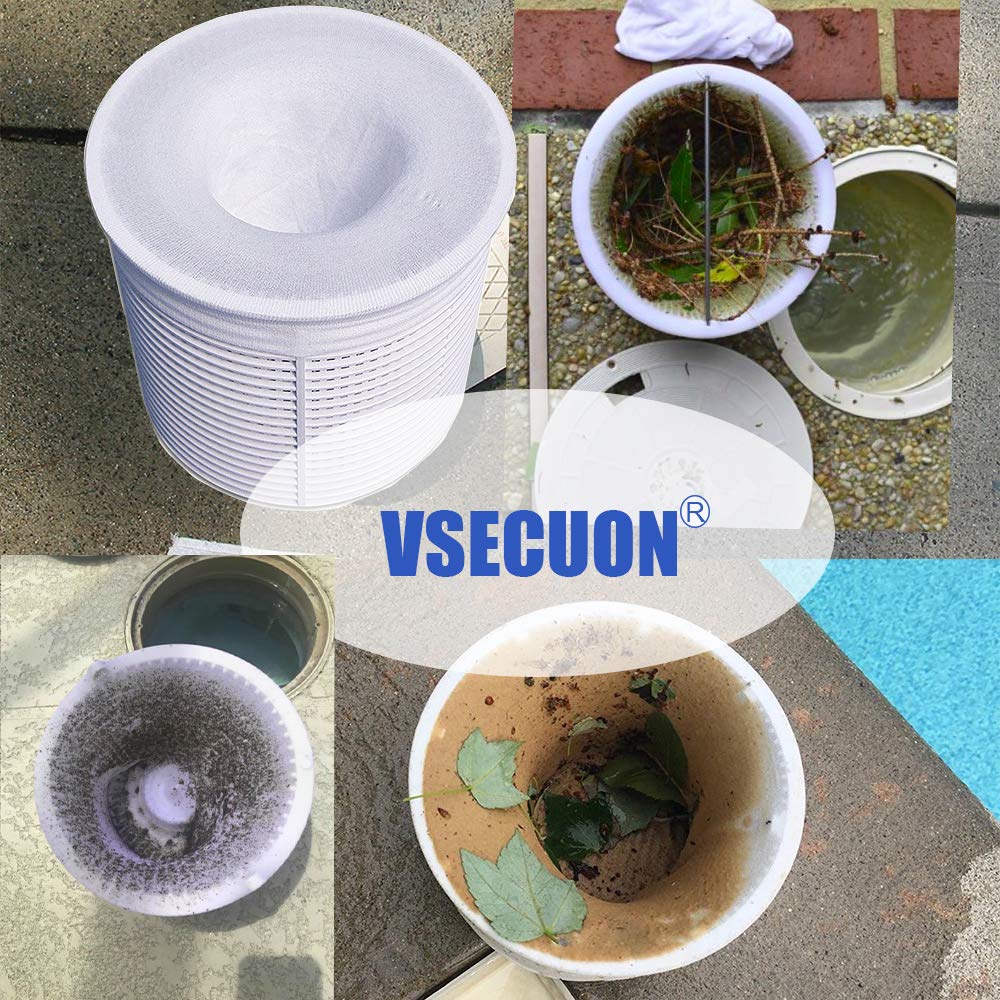 VSECUON rinsing a skimmer sock to show easy cleaning benefit