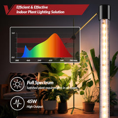 VShape illuminating seedling tray to speed growth with uniform light distribution