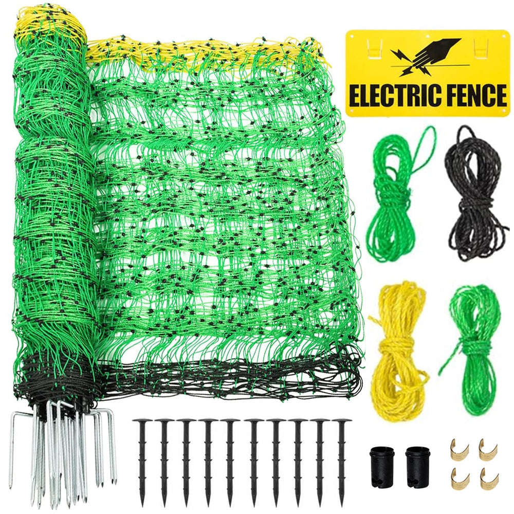 VSTKEN front view of electric netting kit showing compact packaging and portability benefit