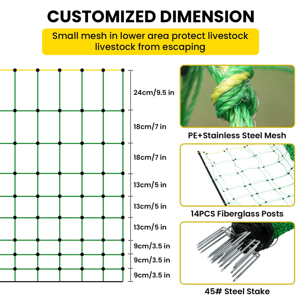 VSTKEN fiberglass posts with double-spike steel stakes showing strong ground hold benefit