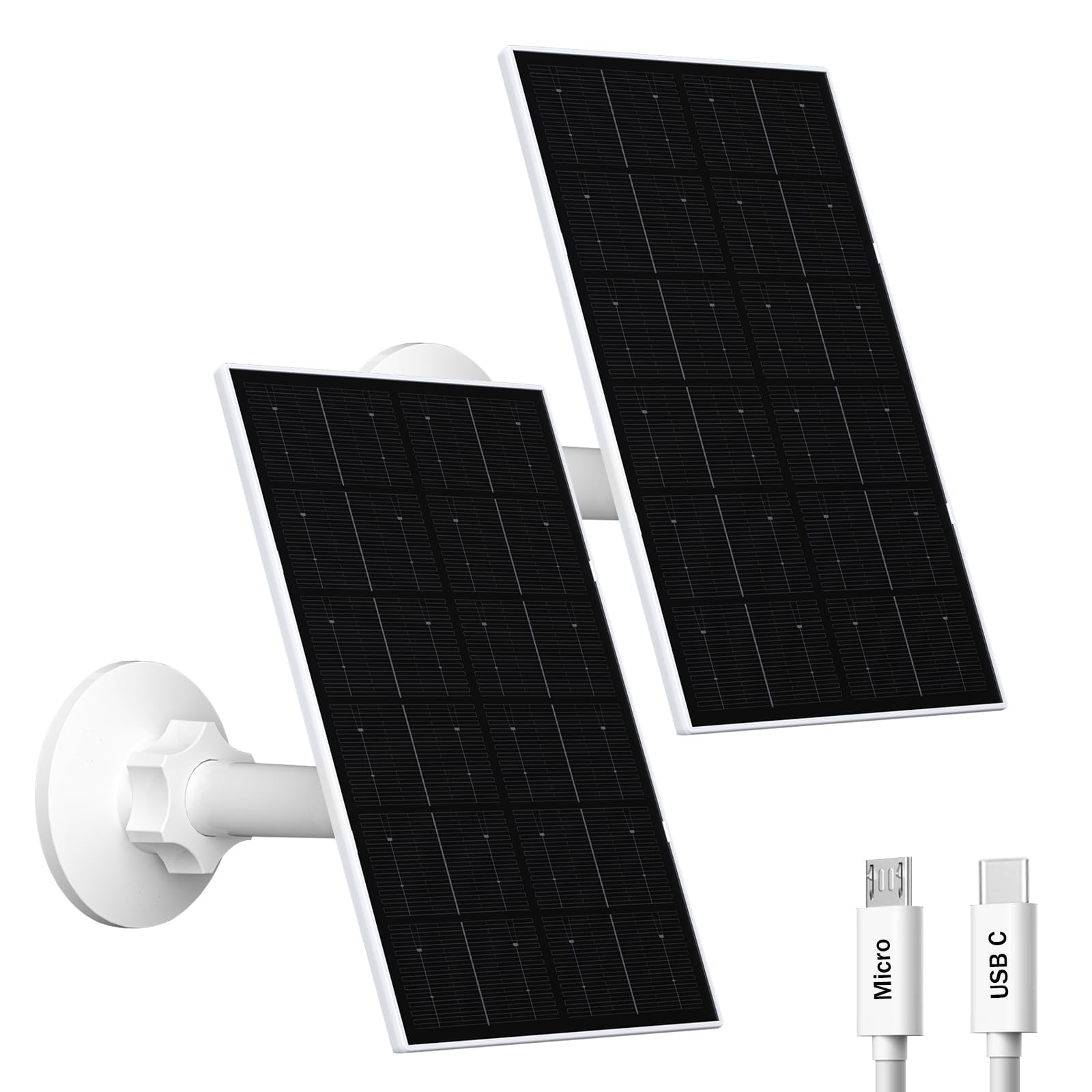 VUEBEE front view of solar panel showing compact weatherproof design and reliable charging