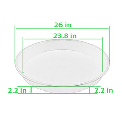 VUWEZ saucer underside texture for strength and water control