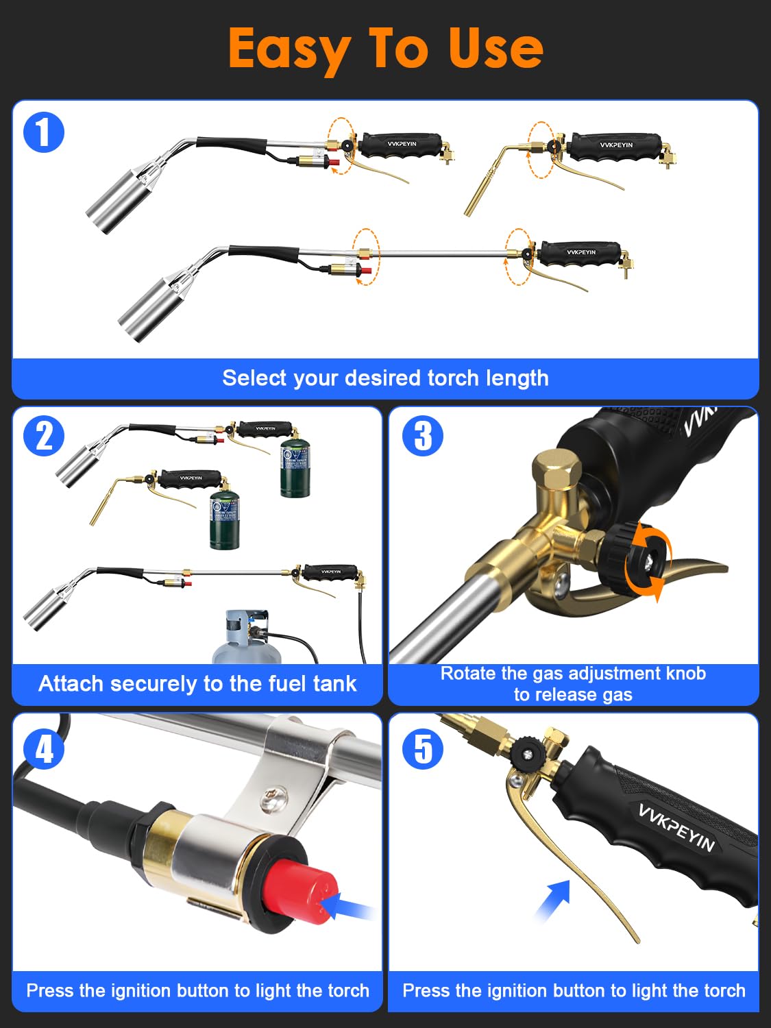 VVKPEYIN turbo trigger and igniter in hand for quick, controlled starts