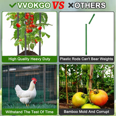 VVOKGO stakes securing landscape timber demonstrating reliable anchoring