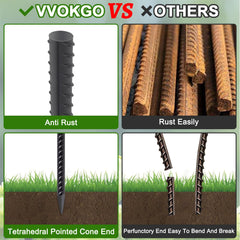VVOKGO ribbed shaft detail improving grip and preventing pull-out