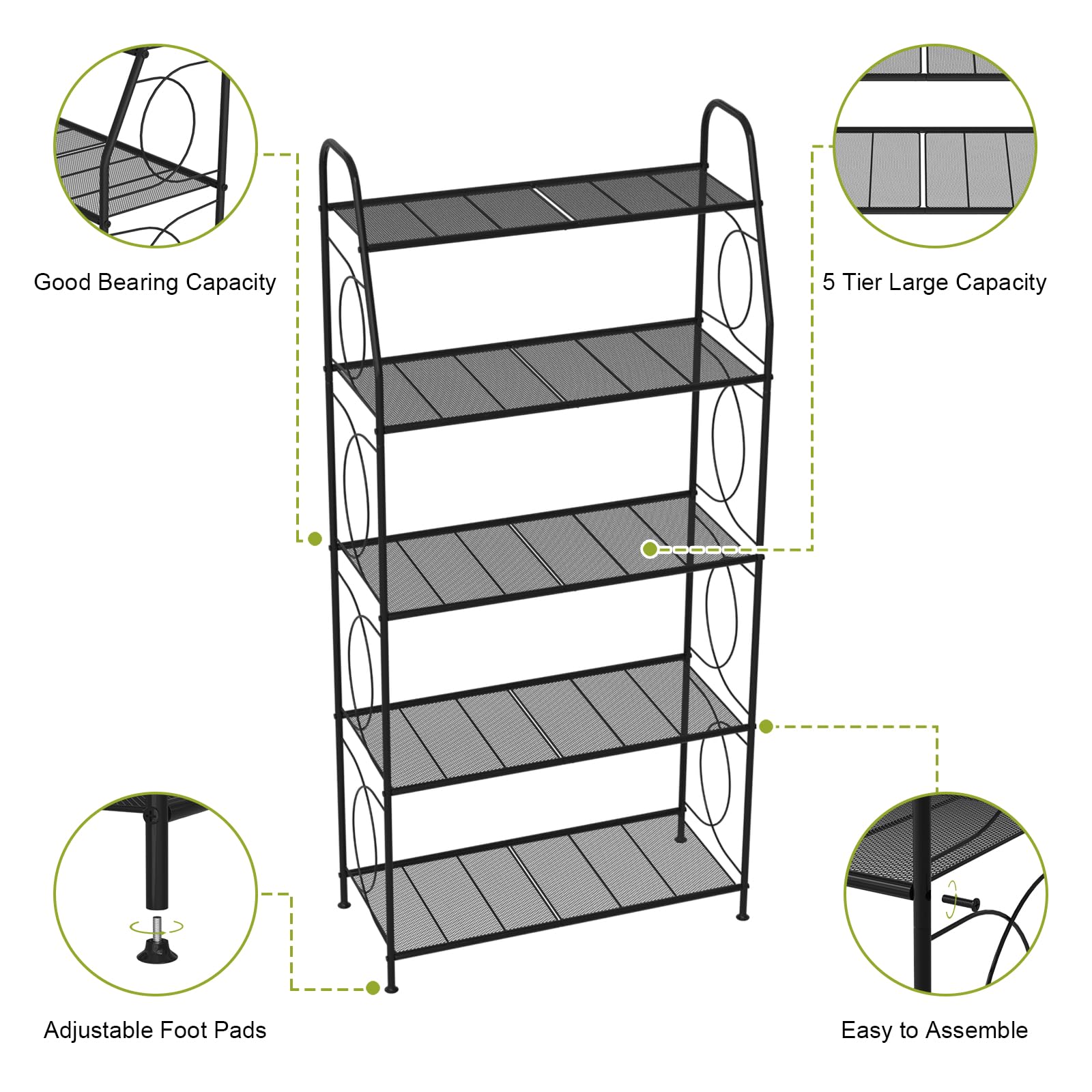 VyGrow adjustable foot pad close-up protecting floors and leveling stand