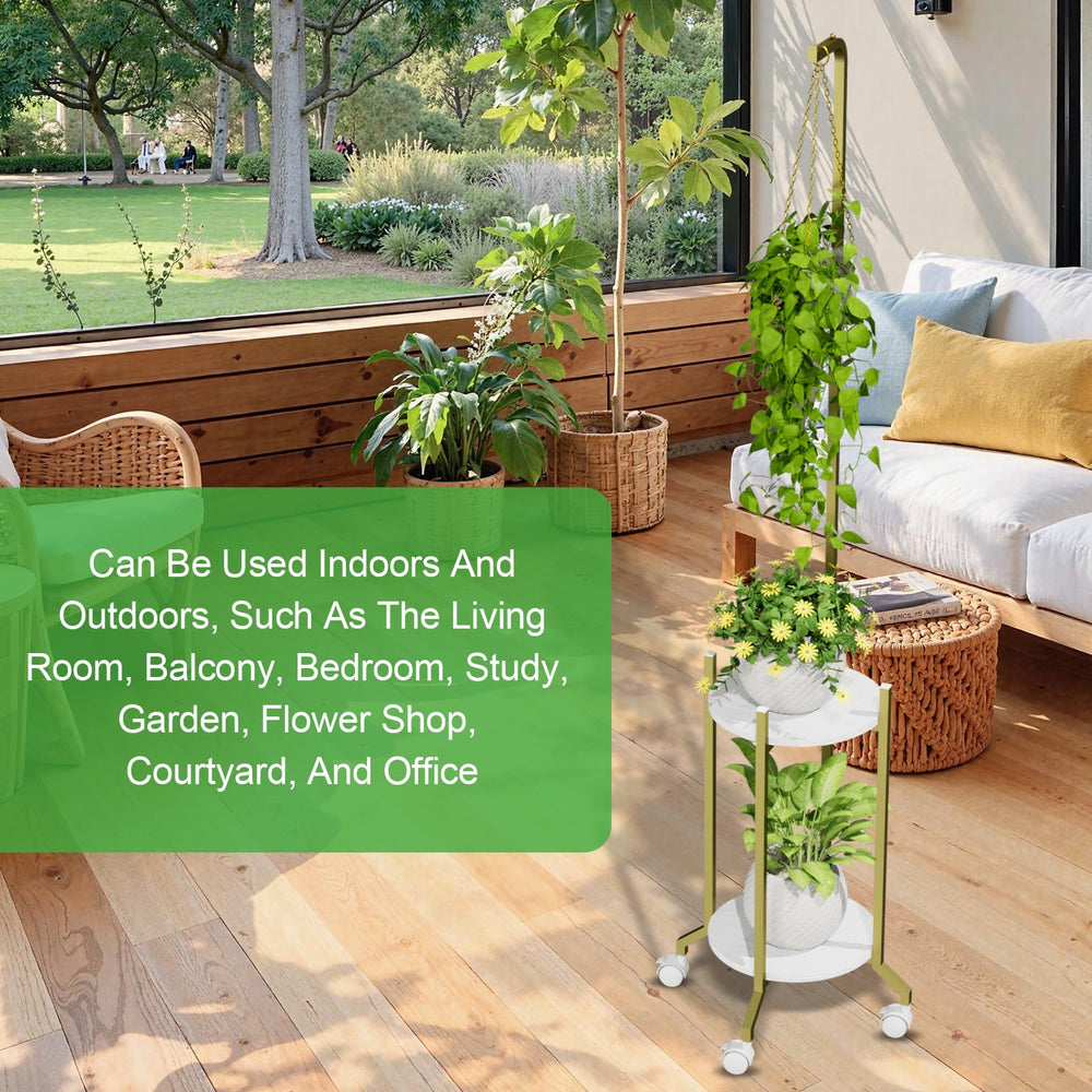 VyGrow beside sofa for scale conveys tall narrow footprint fits small rooms