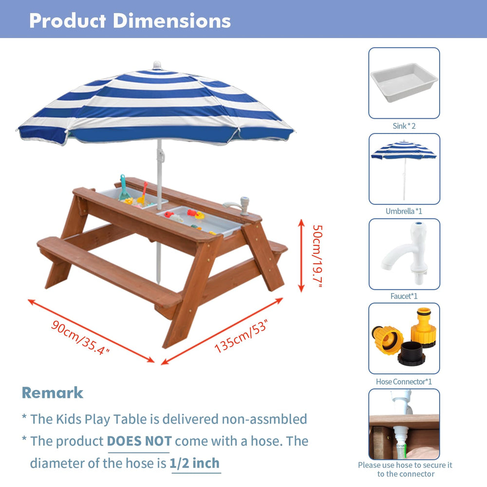 VYOMAMA lifestyle backyard scene showing table in family-friendly outdoor setting