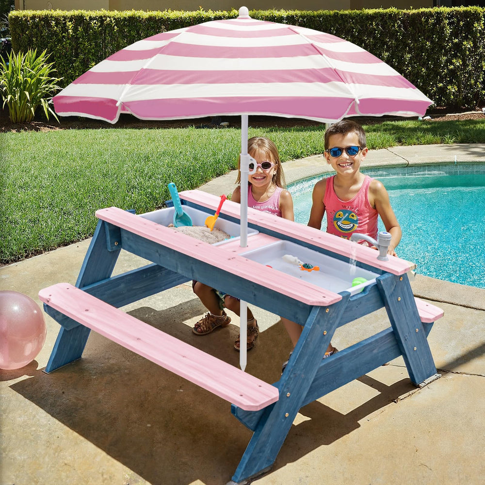 VYOMAMA table with four children illustrating seating capacity and scale benefit