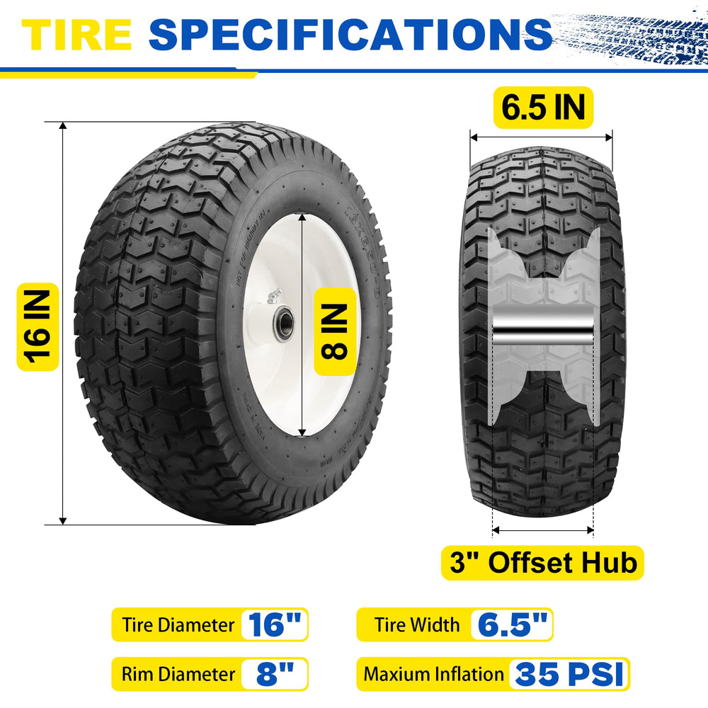 Vypart close-up serrated tread providing improved turf traction