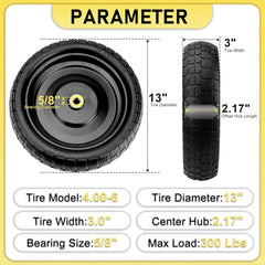 Vypart hub and 5/8" sealed bearing detail for balanced load and easy rotation