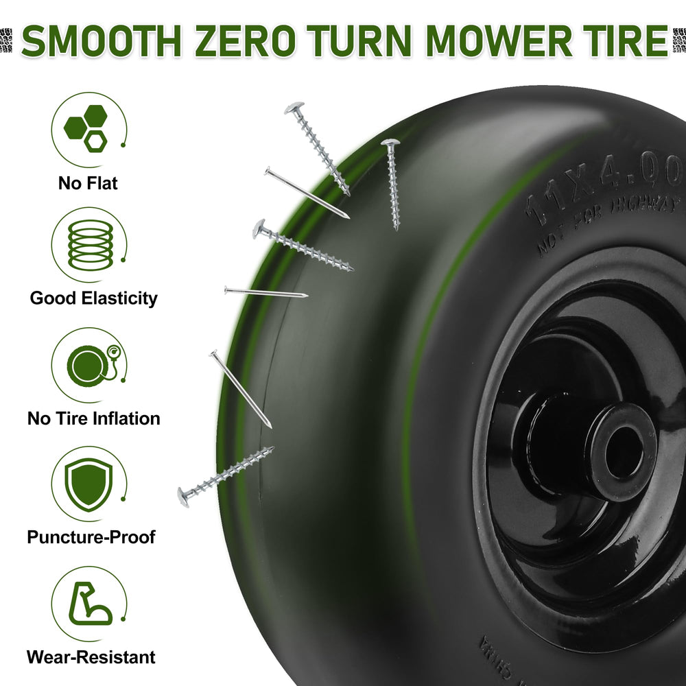 Vypart wheel installed on a zero-turn mower for reliable use