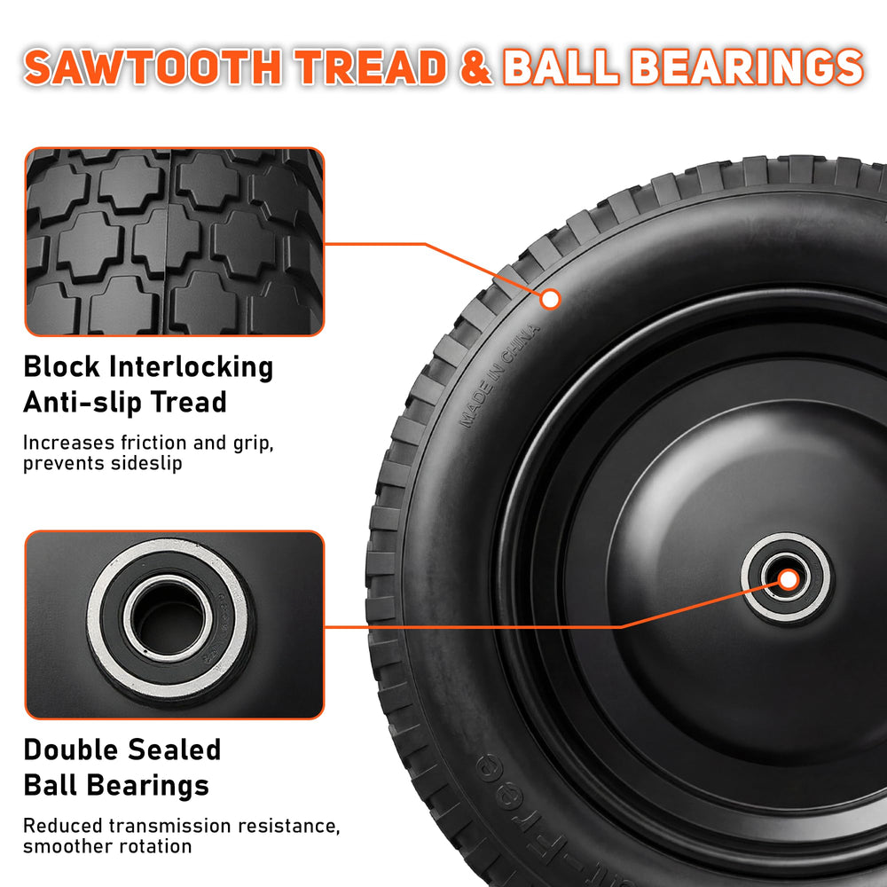 Vypart side profile with measurements illustrating wheel size and centered hub adaptability