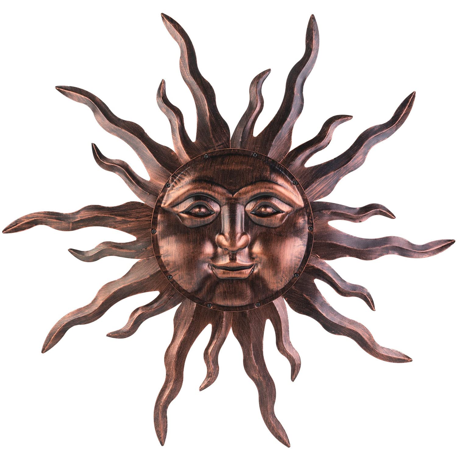 VZVXCC bronze sun front view showing dramatic focal point and curb appeal