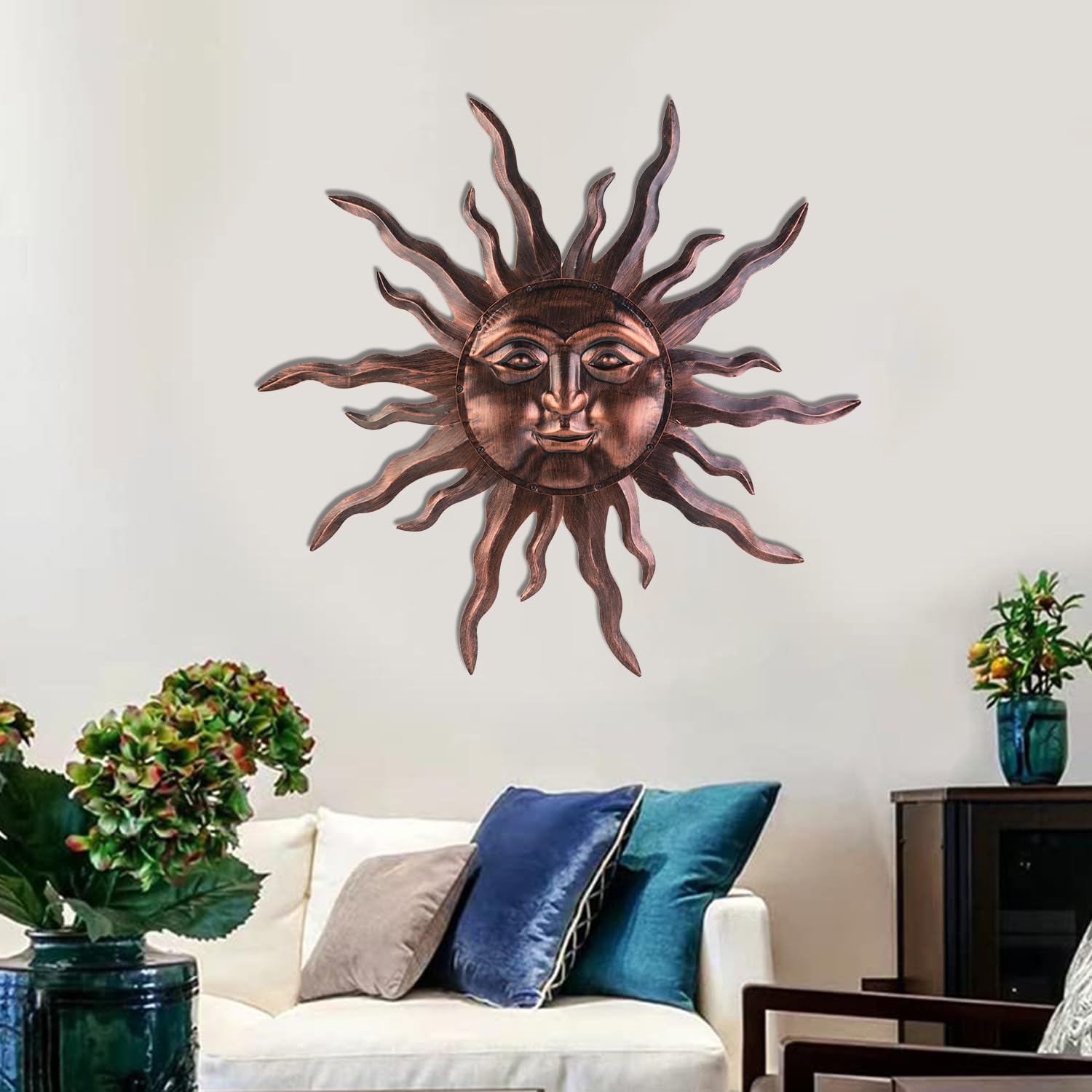 VZVXCC sun displayed in living room adding warmth and decorative impact