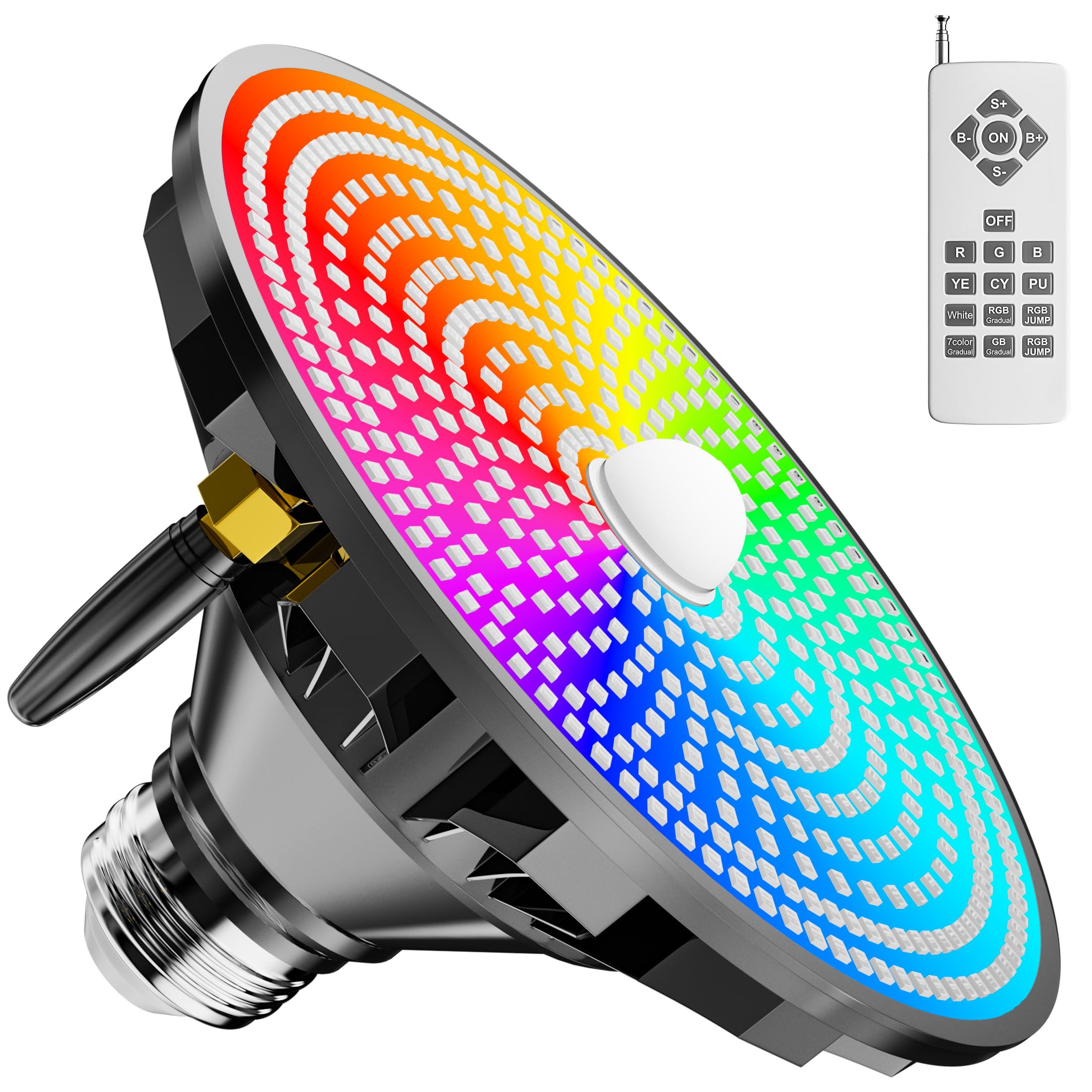 Vzyhik front view of LED pool bulb showing full profile and fit benefit