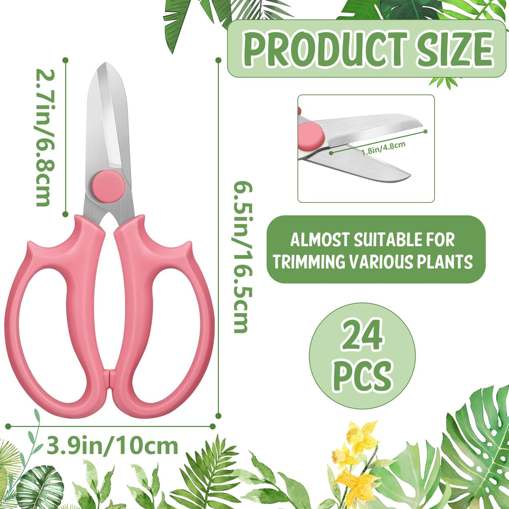 VZZNN assorted pink blue purple green scissors close-up showing easy color coding