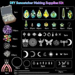 VZZNN metal charms layout with butterflies hearts stars for customizable designs