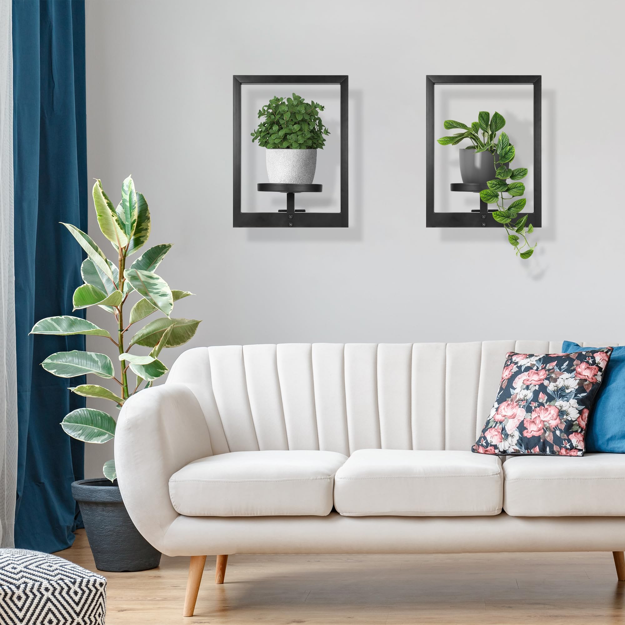 Wacloud planter trio styled on balcony highlighting sheltered outdoor use