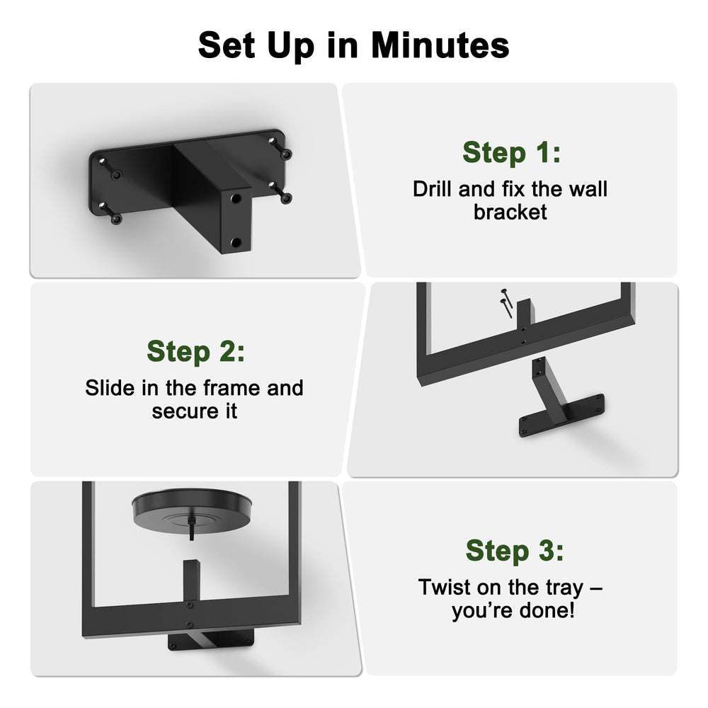 Wacloud mounted planter hardware and installation showing stable attachment