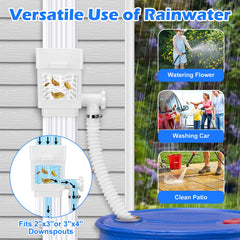WADEO closeup of removable filter panel trapping leaves for cleaner water