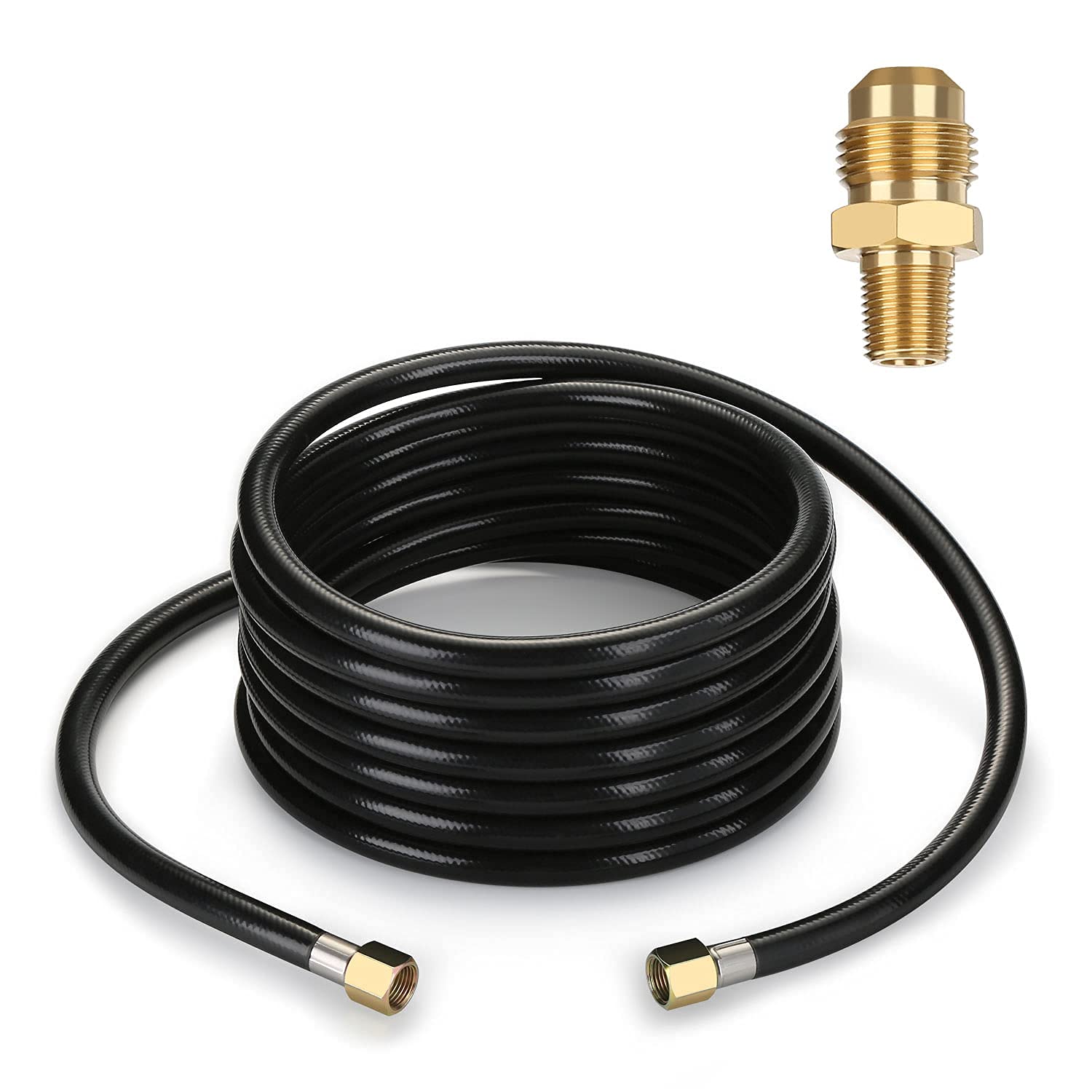 WADEO front view of hose extension showing connectors for safe setup
