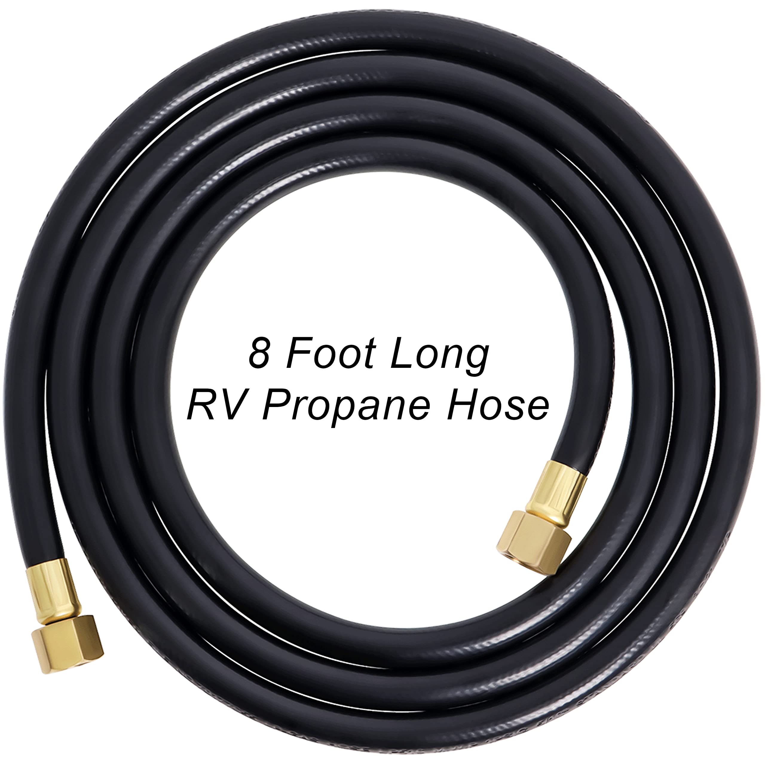 Wadoy close-up solid brass 3/8" female flare fittings, secure leak resistance