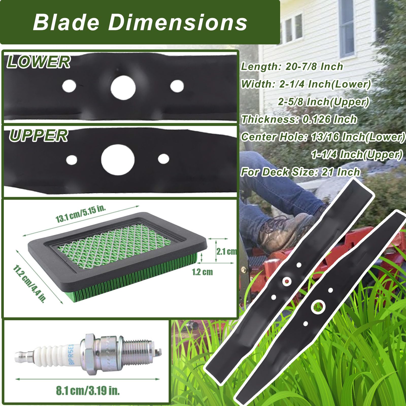 Wadoy lower blade detail at mounting hole for secure fit and durability