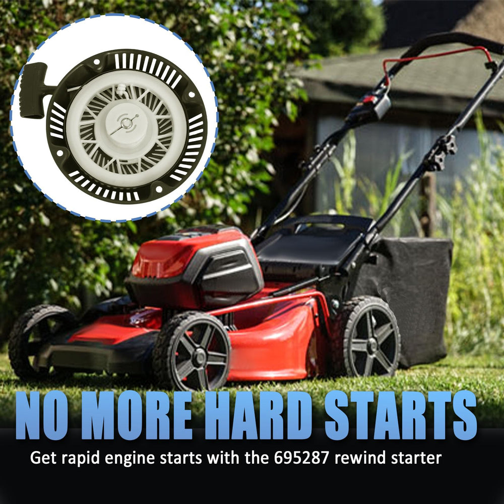 Wadoy starter on push mower demonstrating restored starting reliability