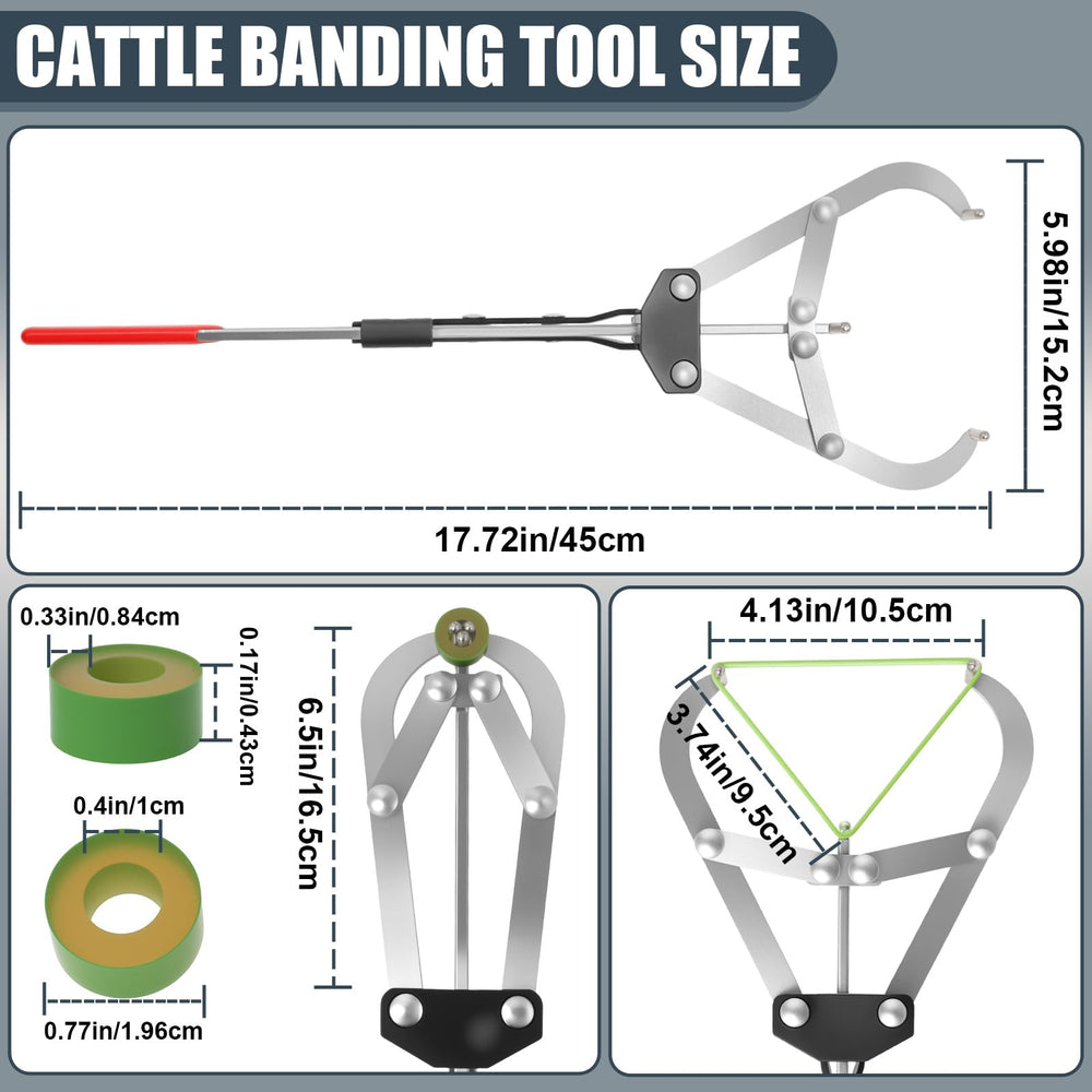 Wadoy rubber bands pack displaying 24 premium elastic rings for multiple livestock procedures and reliability