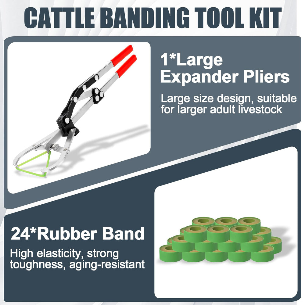 Wadoy tool next to ruler to show scale and compatibility with larger livestock handling needs