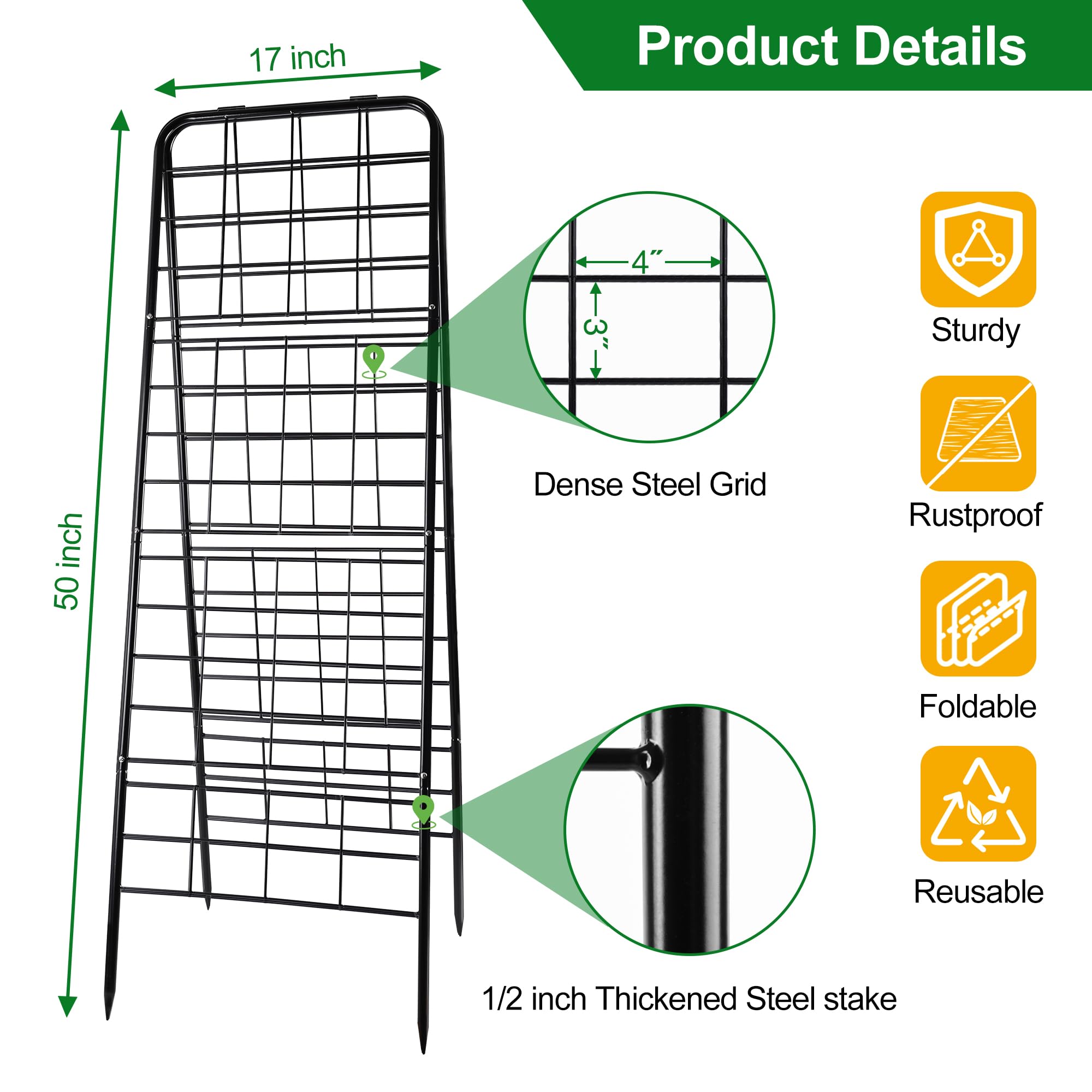WAENLIR close-up of steel grid highlighting durable support for heavy fruit