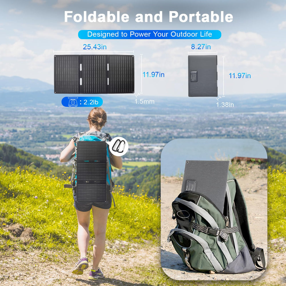 wagnation hanging on backpack demonstrating hands-free sun exposure