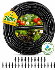 WAIWL front view of 200FT dripline packaging showing length and emitters