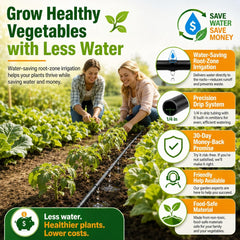 WAIWL installed dripline along raised bed delivering water to plant roots