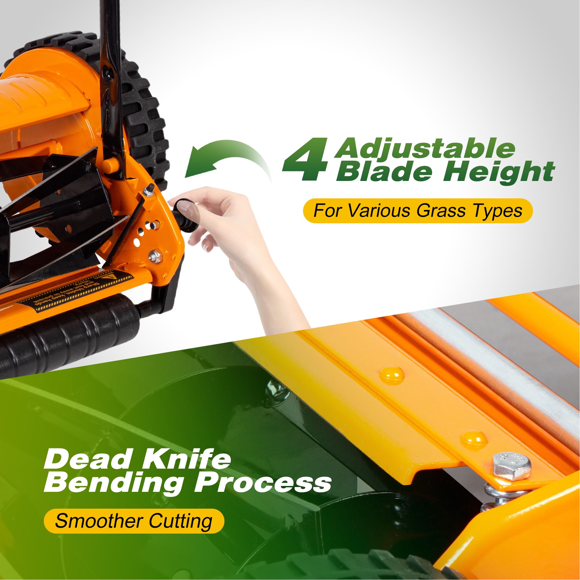 Walensee 8.5-inch drive wheel detail demonstrating smoother push on turf
