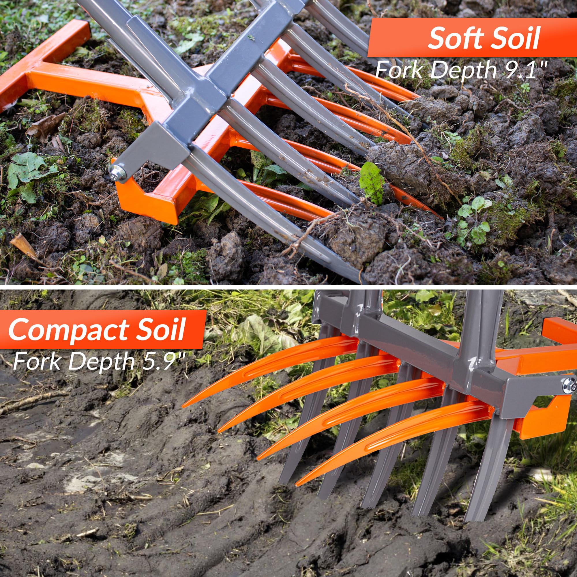 Walensee broadfork harvesting potatoes illustrating gentle root-crop retrieval and less damage