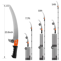 Walensee assembled stainless extension poles demonstrating adjustable reach and rust resistance