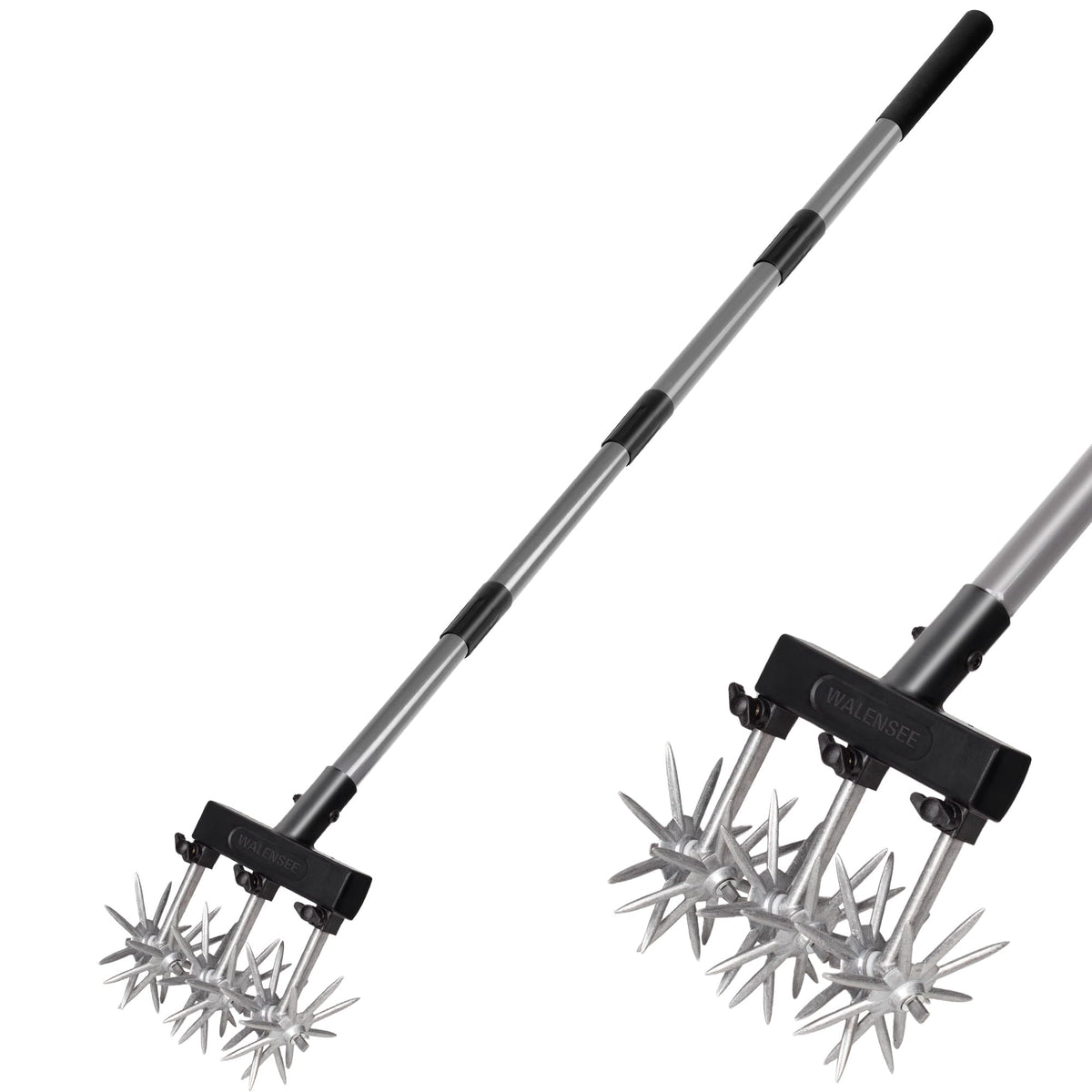 Walensee front view showing full cultivator and ergonomic reach benefit