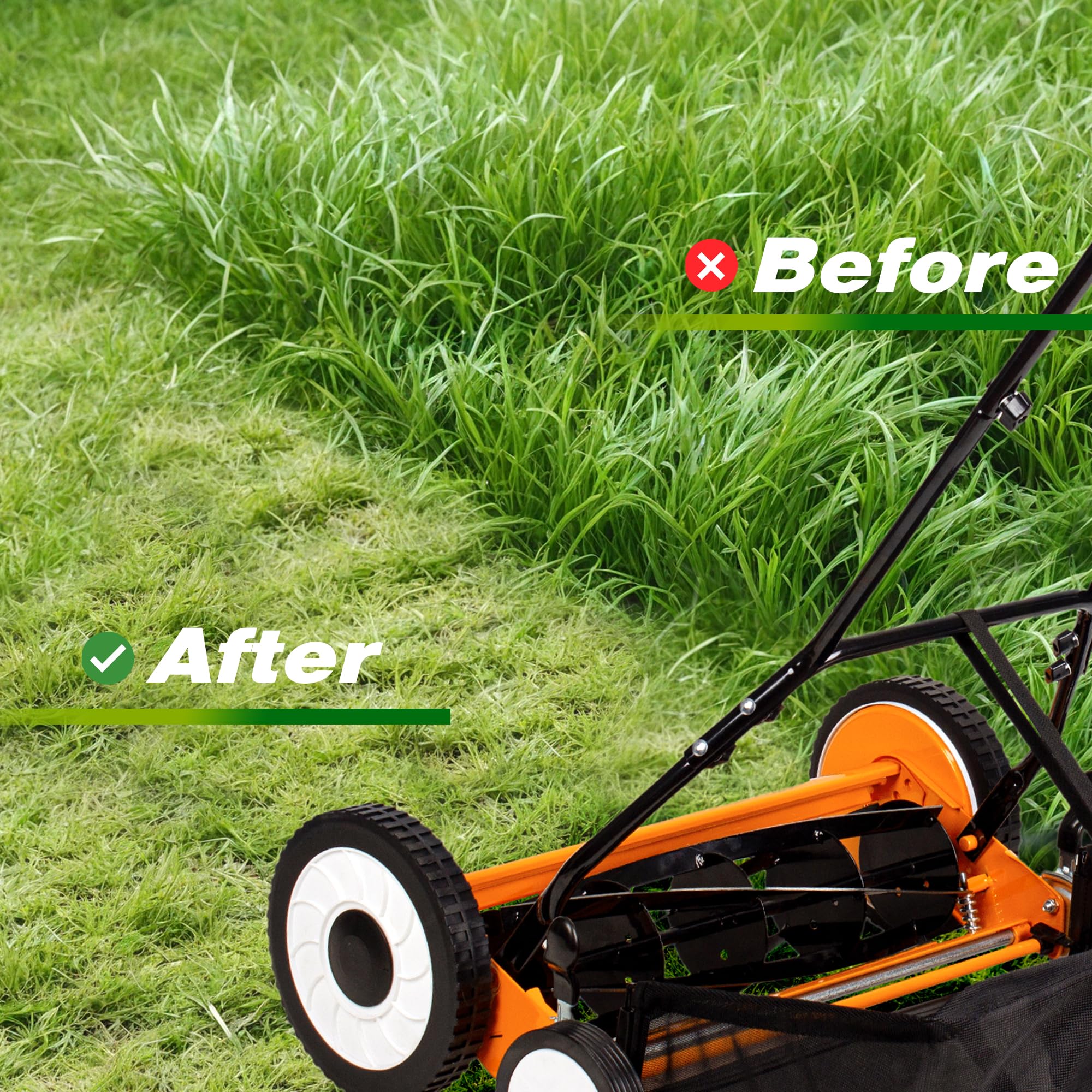 Walensee removed 11.8-gallon grass catcher ready for easy clipping disposal