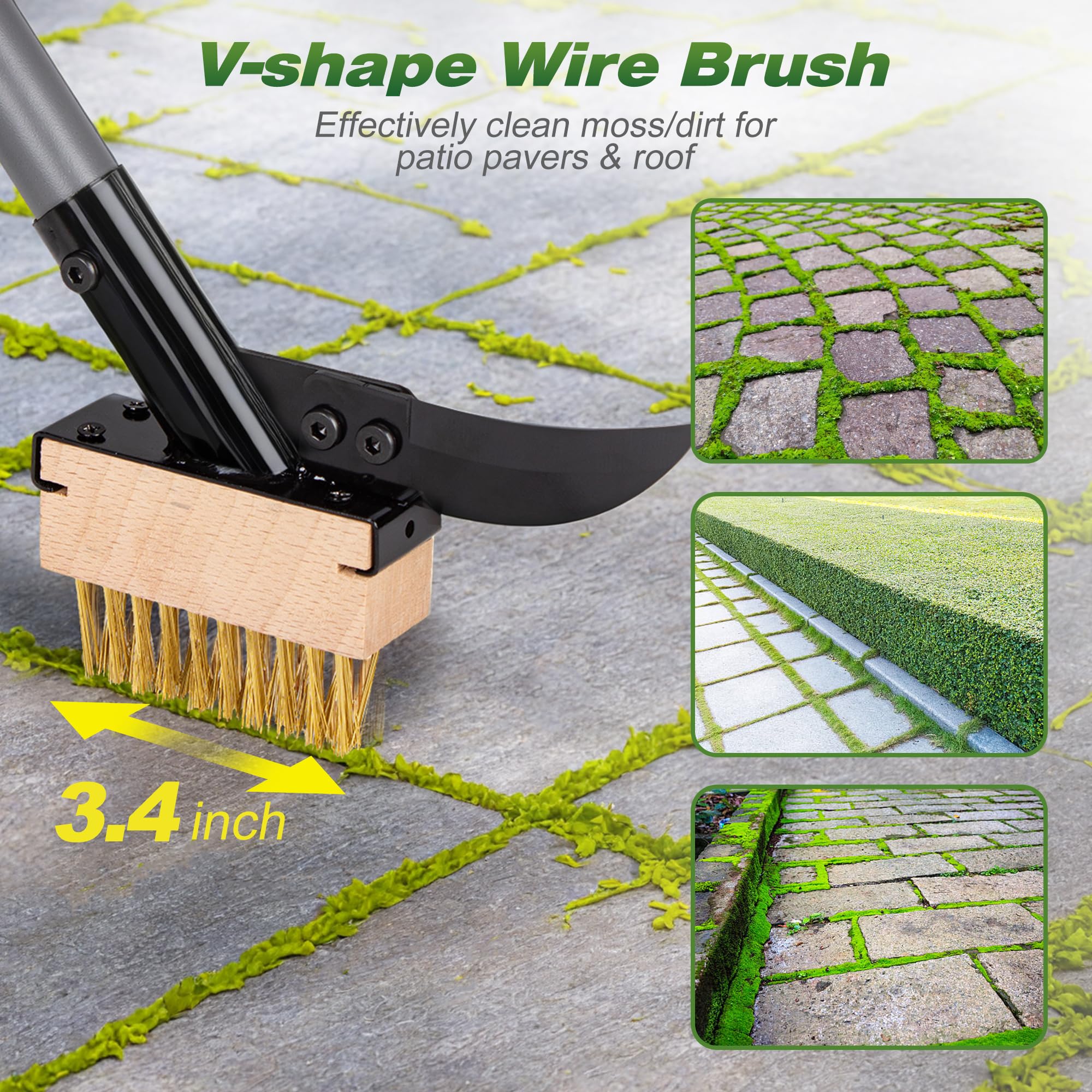 Walensee adjustable stainless-steel handle and rubber grip for comfortable use
