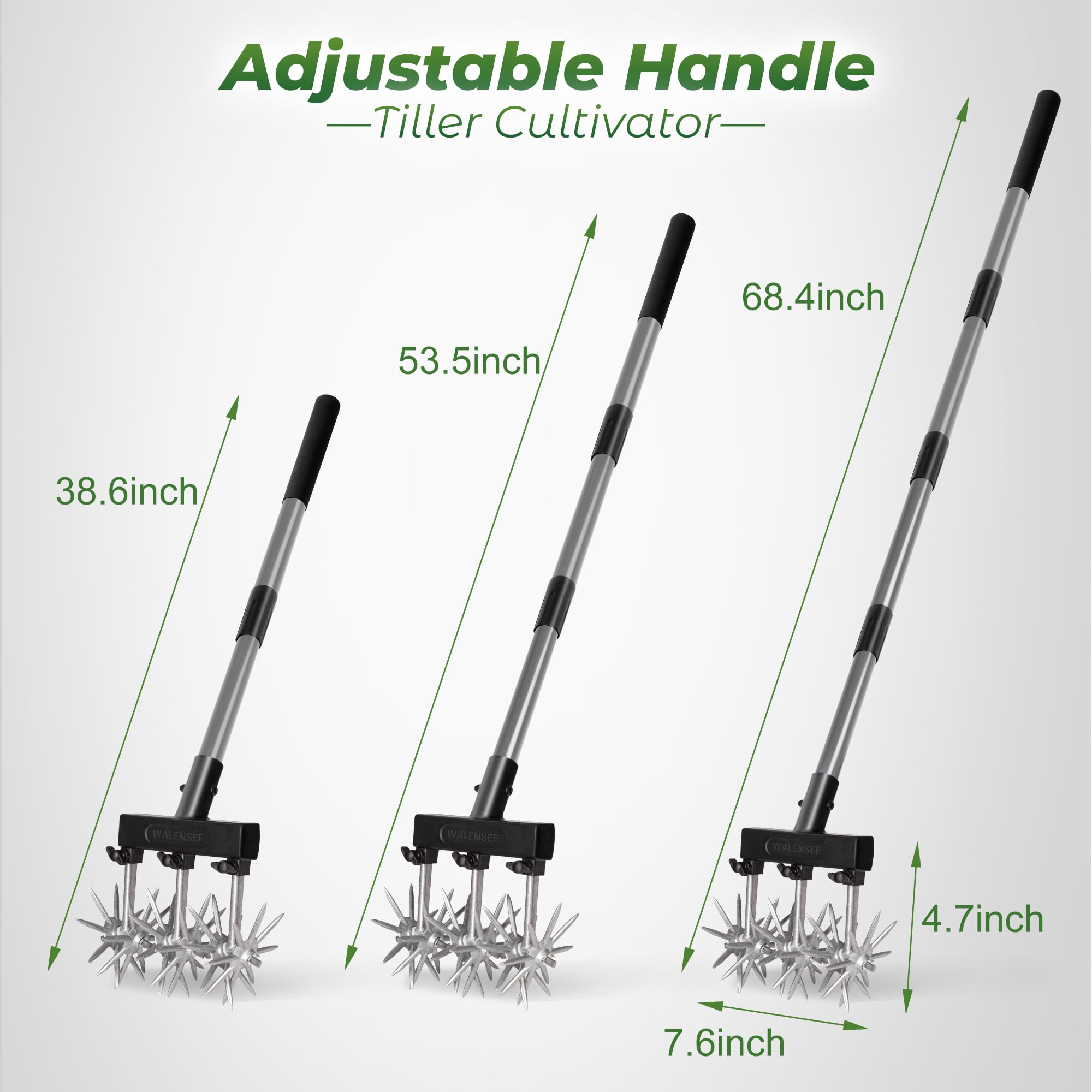 Walensee handle adjustment detail for reduced bending and comfort