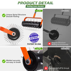 Walensee adjustable handle sections with rubber grip for ergonomic comfort benefit