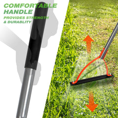 Walensee handle detail with soft rubber grip for comfortable, reduced fatigue