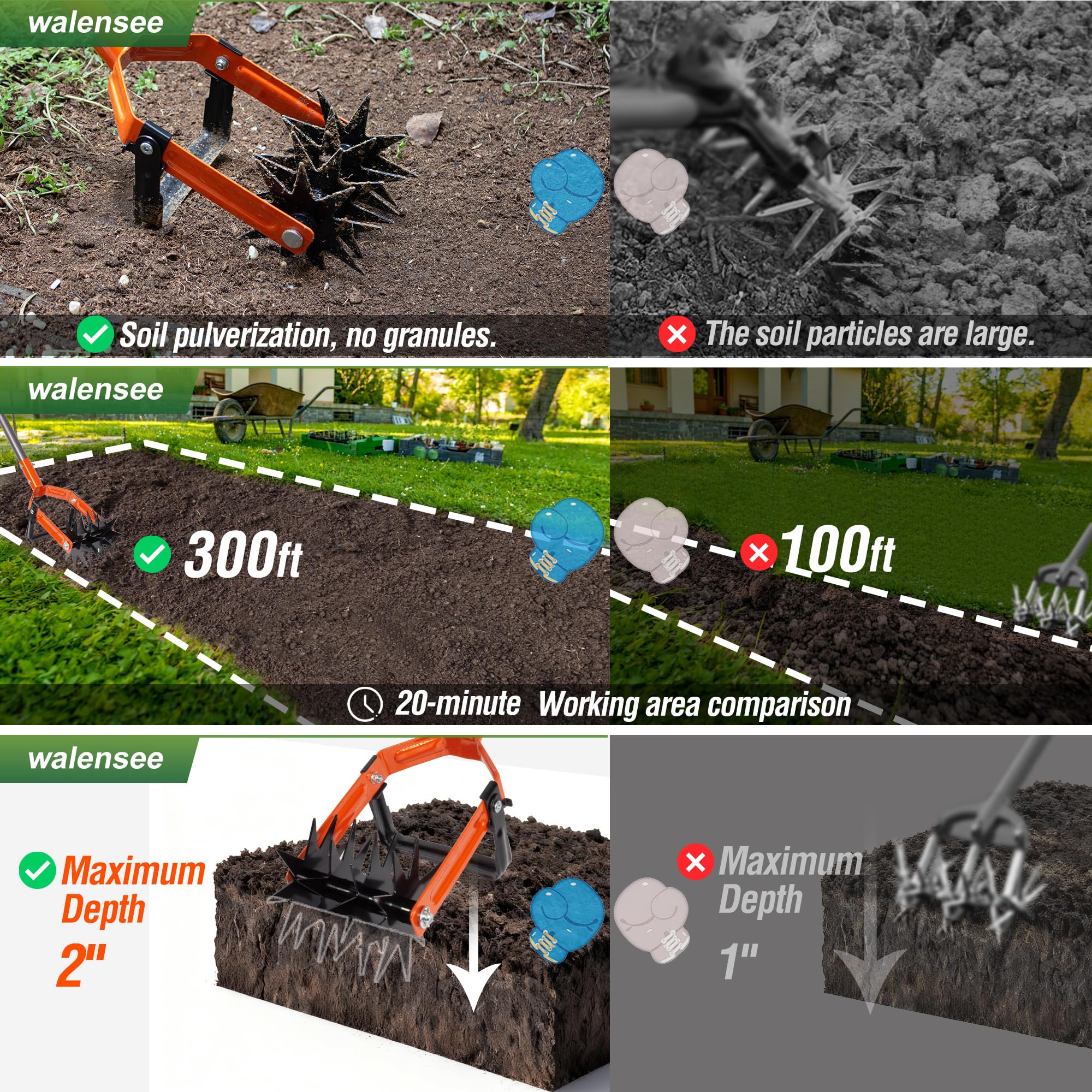 Walensee in a garden bed scene showing effective use for small vegetable plots