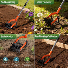 Walensee manganese steel weeder blade closeup demonstrating root-cutting benefit