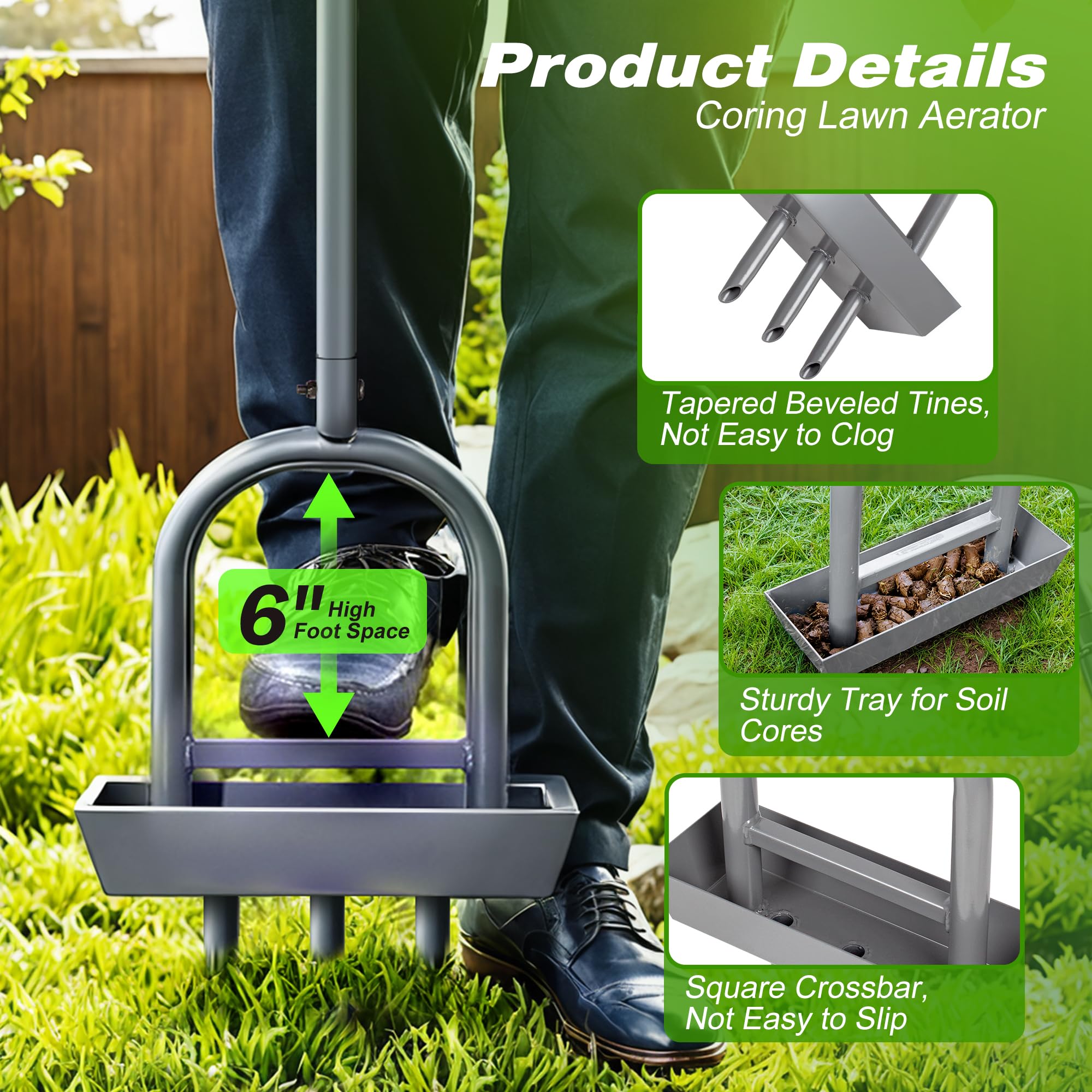 Walensee aerator next to a shoe to show 38.2-inch length and foot space scale