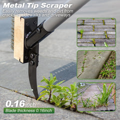 Walensee straight steel wire brush head detail for gentle moss removal benefit