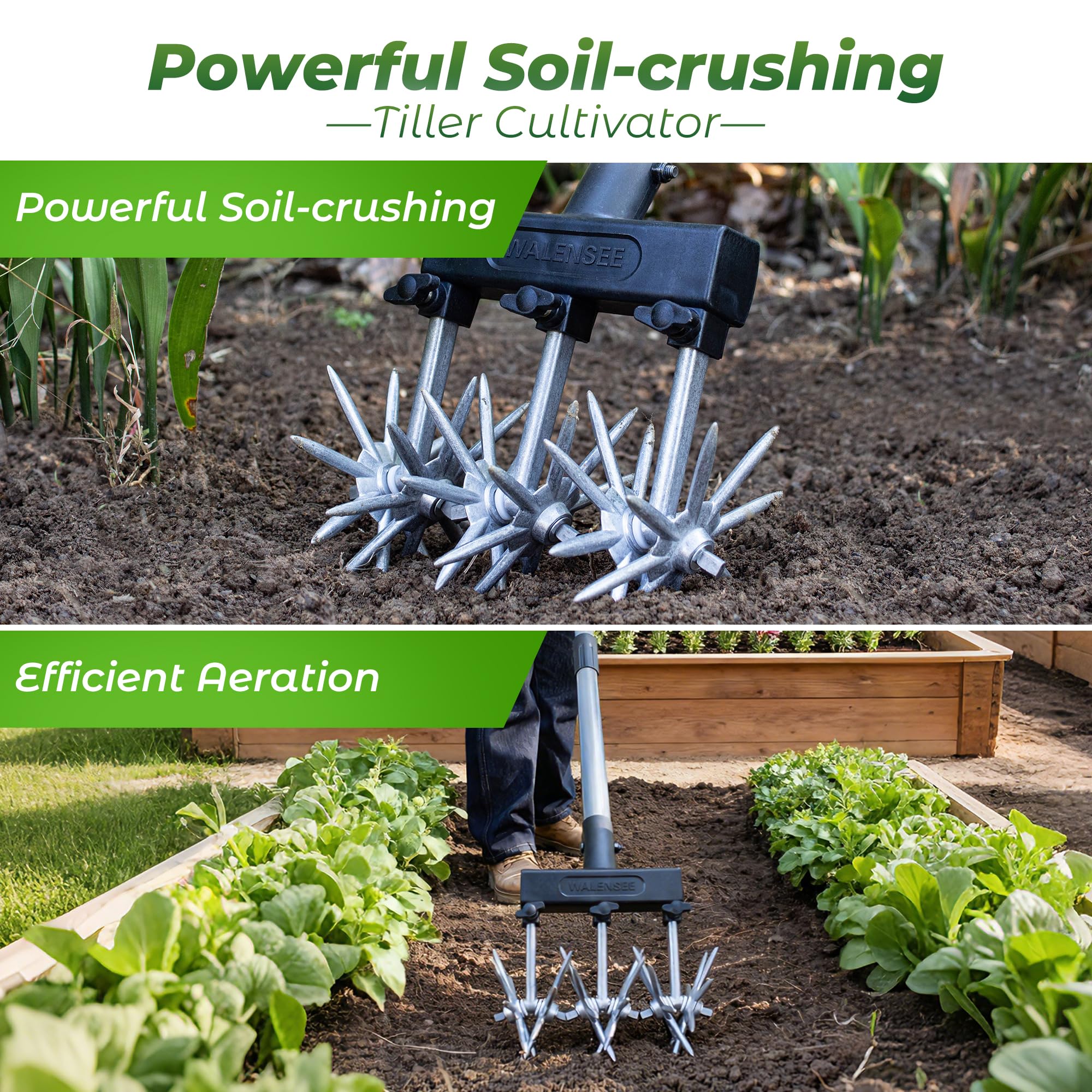 Walensee wheels engaging soil showing improved seedbed preparation
