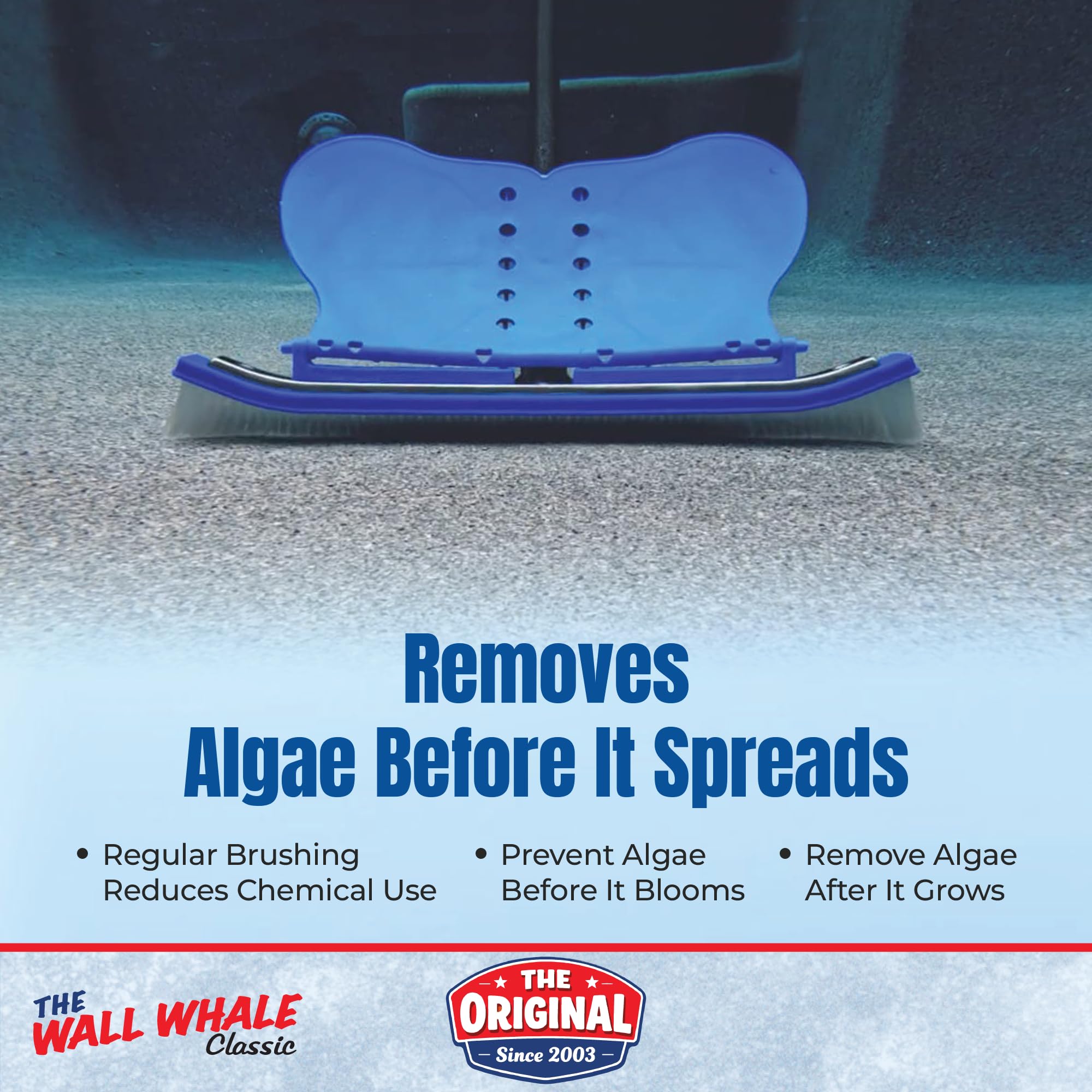 Wall Whale attached to a standard pole for quick easy installation